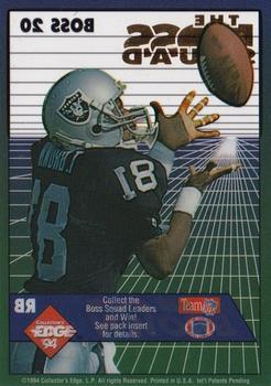 1994 Collector's Edge - The Boss Squad Silver #20 Tim Brown Back