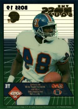1994 Collector's Edge - The Boss Squad Silver with Gold Helmet #19 Shannon Sharpe Back