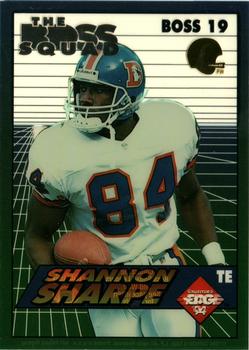 1994 Collector's Edge - The Boss Squad Silver with Gold Helmet #19 Shannon Sharpe Front