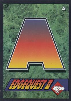 1994 Collector's Edge - EdgeQuest II #A Letter A Front