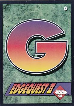1994 Collector's Edge - EdgeQuest II #G Letter G Front