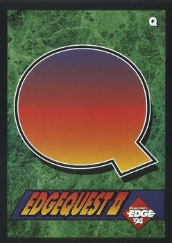1994 Collector's Edge - EdgeQuest II #Q Letter Q Front