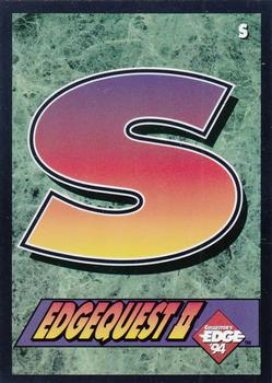 1994 Collector's Edge - EdgeQuest II #S Letter S Front