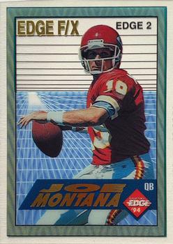 1994 Collector's Edge - Edge F/X Gold Letters #2 Joe Montana Front