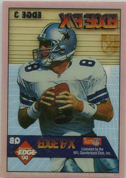 1994 Collector's Edge - Edge F/X Gold Shield #3 Troy Aikman Back