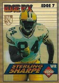 1994 Collector's Edge - Edge F/X Gold Shield #7 Sterling Sharpe Front