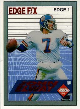 1994 Collector's Edge - Edge F/X Red Letters #1 John Elway Front