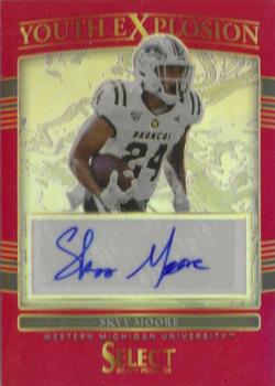 2022 Panini Select Draft Picks - Youth Explosion Signatures Red Prizm #YE-ZCH Skyy Moore Front