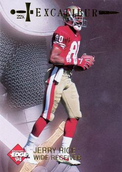 1994 Collector's Edge Excalibur - 22K #9 Jerry Rice Front