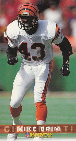 1994 GameDay #62 Mike Brim Front