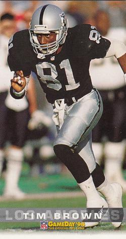 1994 GameDay #198 Tim Brown Front