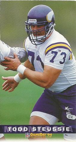 1994 GameDay #257 Todd Steussie Front