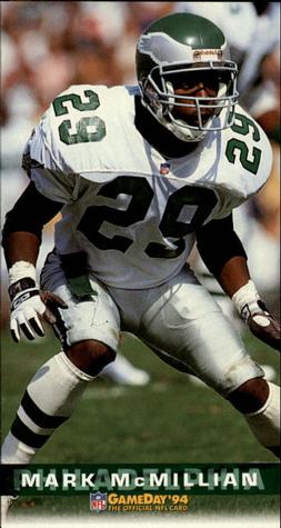 1994 GameDay #323 Mark McMillian Front