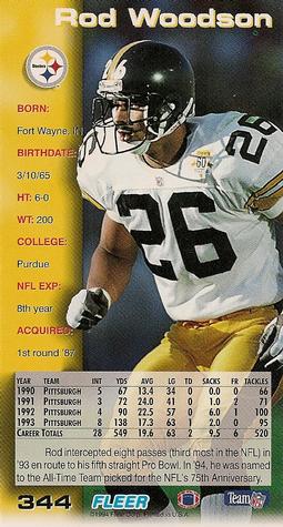 1994 GameDay #344 Rod Woodson Back