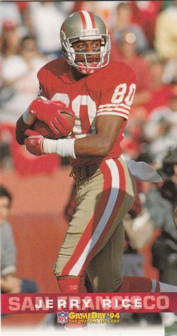 1994 GameDay #368 Jerry Rice Front