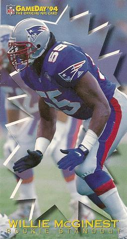1994 GameDay - Rookie Standouts #8 Willie McGinest Front