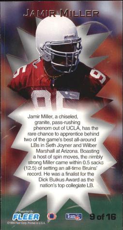 1994 GameDay - Rookie Standouts #9 Jamir Miller Back