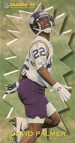 1994 GameDay - Rookie Standouts #11 David Palmer Front