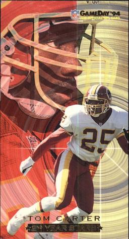 1994 GameDay - Second Year Stars #4 Tom Carter Front
