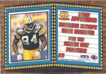 1994 Pacific - Marquee Prisms Gold #29 Sterling Sharpe Back