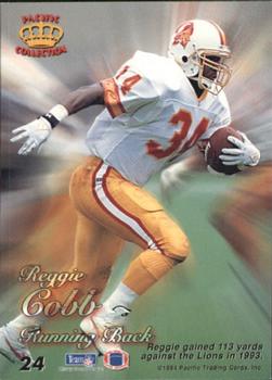 1994 Pacific Prisms - Gold #24 Reggie Cobb Back