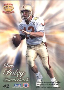 1994 Pacific Prisms - Gold #42 Glenn Foley Back