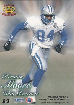 1994 Pacific Prisms - Gold #82 Herman Moore Back