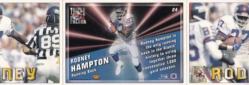 1994 Pacific Triple Folder #24 Rodney Hampton Back