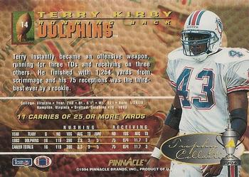 1994 Pinnacle - Trophy Collection #14 Terry Kirby Back