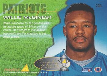 1994 Pinnacle - Trophy Collection #200 Willie McGinest Back