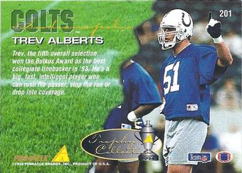 1994 Pinnacle - Trophy Collection #201 Trev Alberts Back