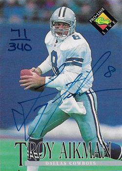 1994 Pro Line Live - Autographs #NNO Troy Aikman Front