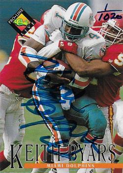 1994 Pro Line Live - Autographs #NNO Keith Byars Front