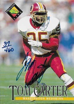 1994 Pro Line Live - Autographs #NNO Tom Carter Front