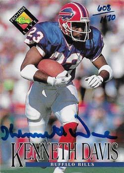 1994 Pro Line Live - Autographs #NNO Kenneth Davis Front