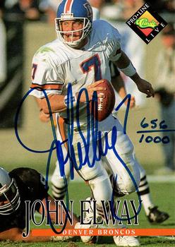 1994 Pro Line Live - Autographs #NNO John Elway Front
