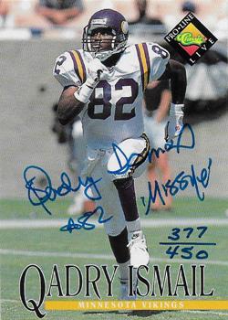 1994 Pro Line Live - Autographs #NNO Qadry Ismail Front