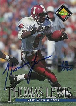 1994 Pro Line Live - Autographs #NNO Thomas Lewis Front