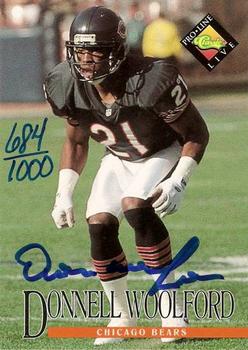 1994 Pro Line Live - Autographs #NNO Donnell Woolford Front