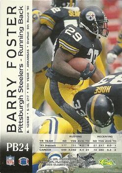 1994 Pro Line Live - Spotlight #PB24 Barry Foster Back