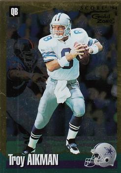 1994 Score - Gold Zone #2 Troy Aikman Front