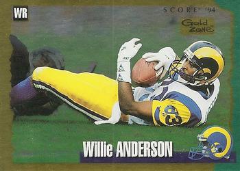 1994 Score - Gold Zone #103 Willie Anderson Front