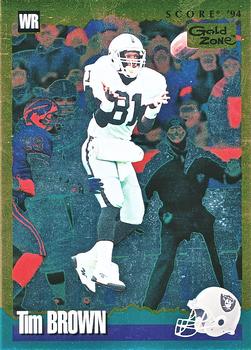 1994 Score - Gold Zone #115 Tim Brown Front