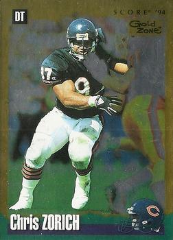 1994 Score - Gold Zone #157 Chris Zorich Front