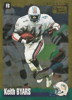 1994 Score - Gold Zone #201 Keith Byars Front