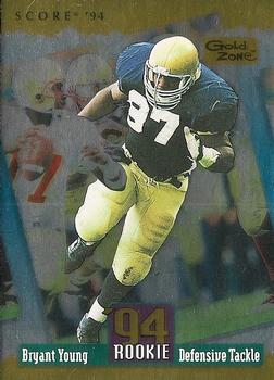 1994 Score - Gold Zone #282 Bryant Young Front