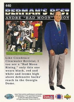 1993 Upper Deck #440 Andre Rison Back