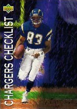 1993 Upper Deck #70 Chargers Checklist Front