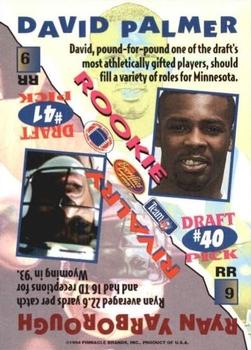 1994 Sportflics - Rookie Rivalry #RR9 David Palmer / Ryan Yarborough Back