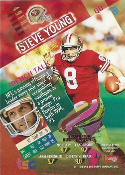 1994 Stadium Club - Super Teams Division Winners #295 Steve Young Back